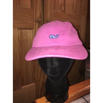 NWT ’s Vineyard Vines Twill Whale Logo Hat Cap Pink Strapback Adjustable  eb-78612471